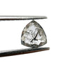 0.86ct | Salt &amp; Pepper Rose Cut Trillion Shape Diamond-Modern Rustic Diamond