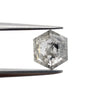 0.92ct | Salt &amp; Pepper Rose Cut Hexagon Shape Diamond-Modern Rustic Diamond