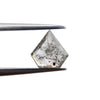 0.92ct | Salt &amp; Pepper Shield Rose Cut Shape Diamond-Modern Rustic Diamond