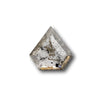 0.92ct | Salt &amp; Pepper Shield Rose Cut Shape Diamond-Modern Rustic Diamond