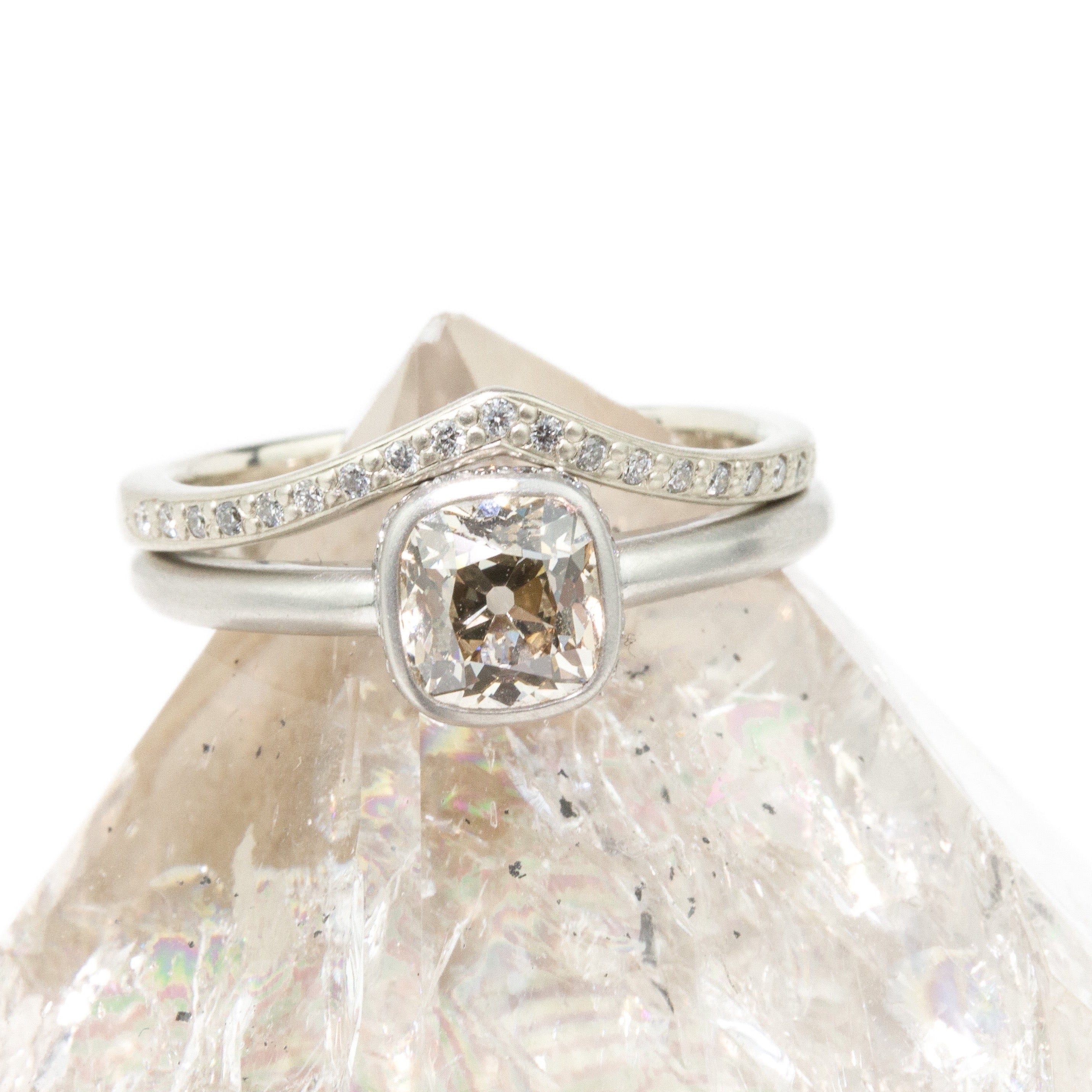Hidden Halo Diamond Ring