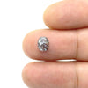 1.12ct | Salt &amp; Pepper Rose Cut Oval Shape Diamond-Modern Rustic Diamond