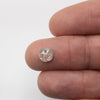1.38ct | Opaque Light Pink Round Rose Cut Diamond-Modern Rustic Diamond
