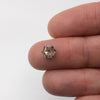1.41ct | Salt &amp; Pepper Hexagon Diamond-Modern Rustic Diamond