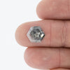 1.50ct | Salt &amp; Pepper Hexagon Diamond-Modern Rustic Diamond