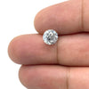 1.52ct | Salt &amp; Pepper Round Brilliant Diamond-Modern Rustic Diamond