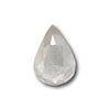 1.62ct | Salt &amp; Pepper Opaque Rose Cut Pear Shape Diamond-Modern Rustic Diamond