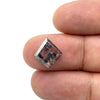 1.62ct | Salt &amp; Pepper Rose Cut Lozenge Shape Diamond-Modern Rustic Diamond
