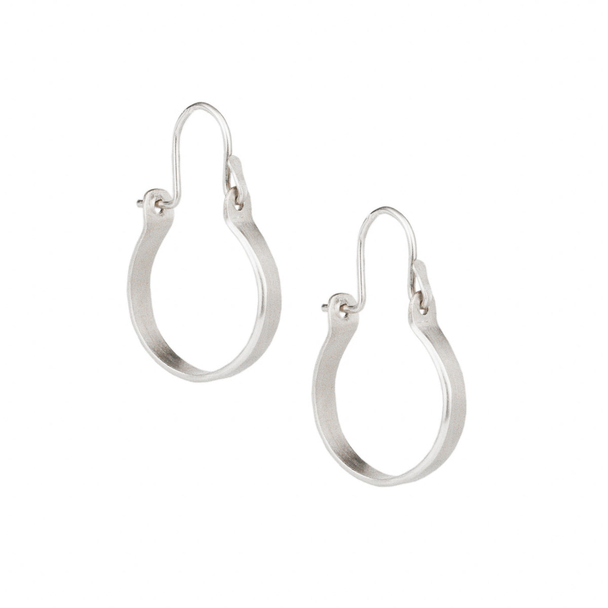 2” Sterling Silver Hoops-Glacier Lily