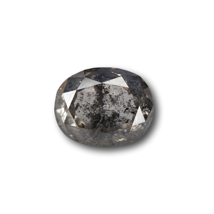 2.51ct | Salt & Pepper Oval Diamond-Modern Rustic Diamond