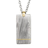 Damascus Steel Tag Necklace
