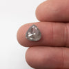 3.25cttw | Salt &amp; Pepper Pear Shape Diamond-Modern Rustic Diamond