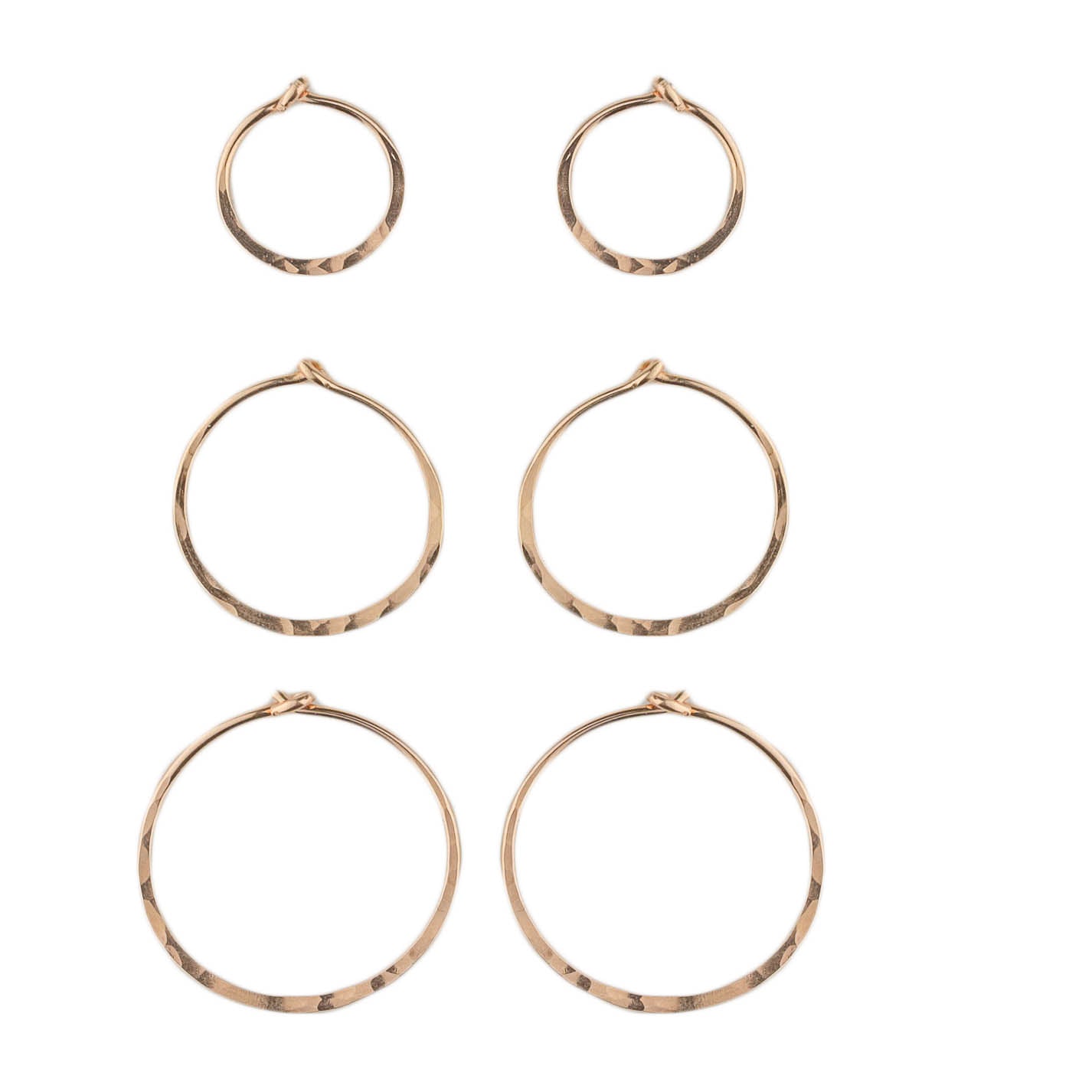 Tiny Rose Gold Hoops