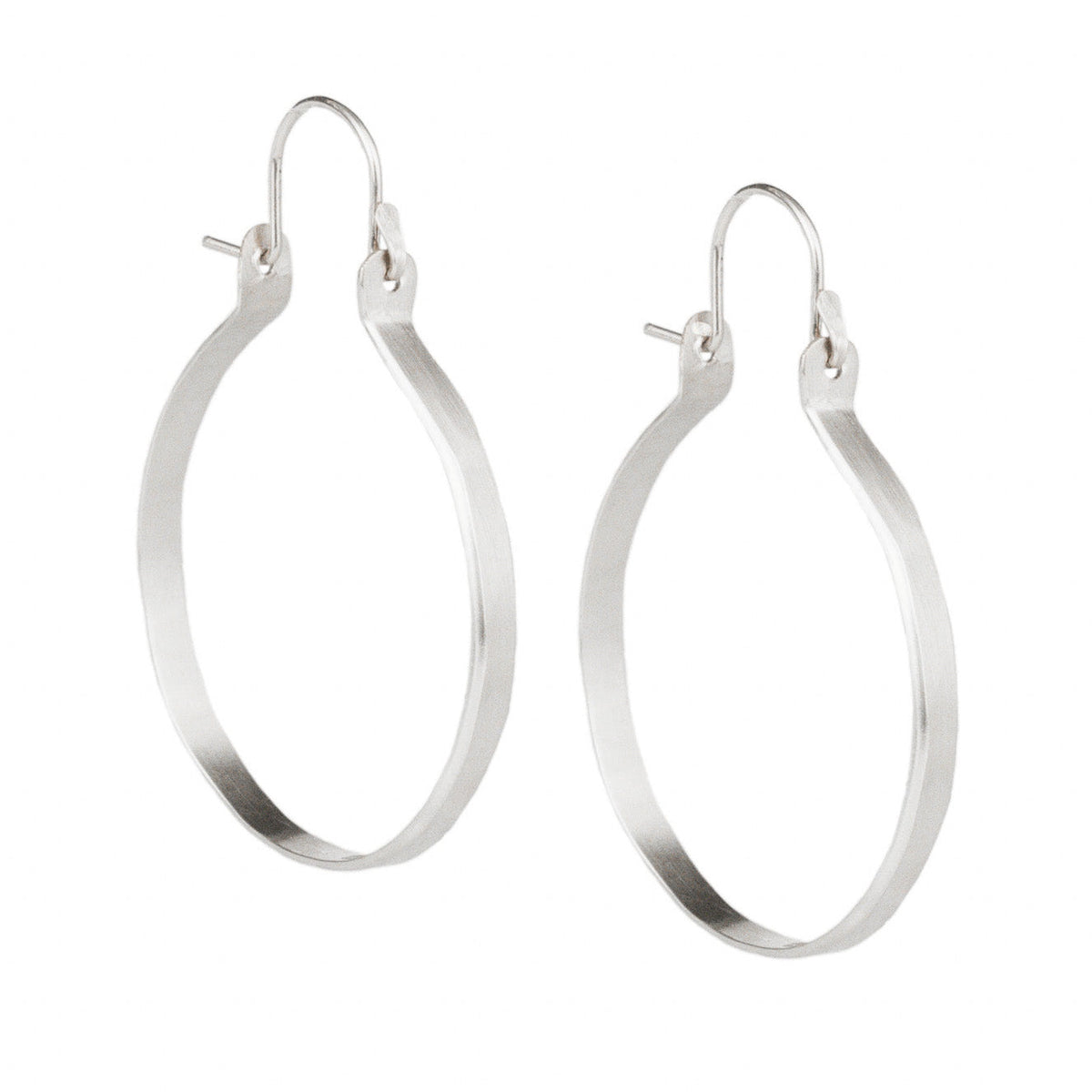 4” Sterling Silver Hoops-Glacier Lily