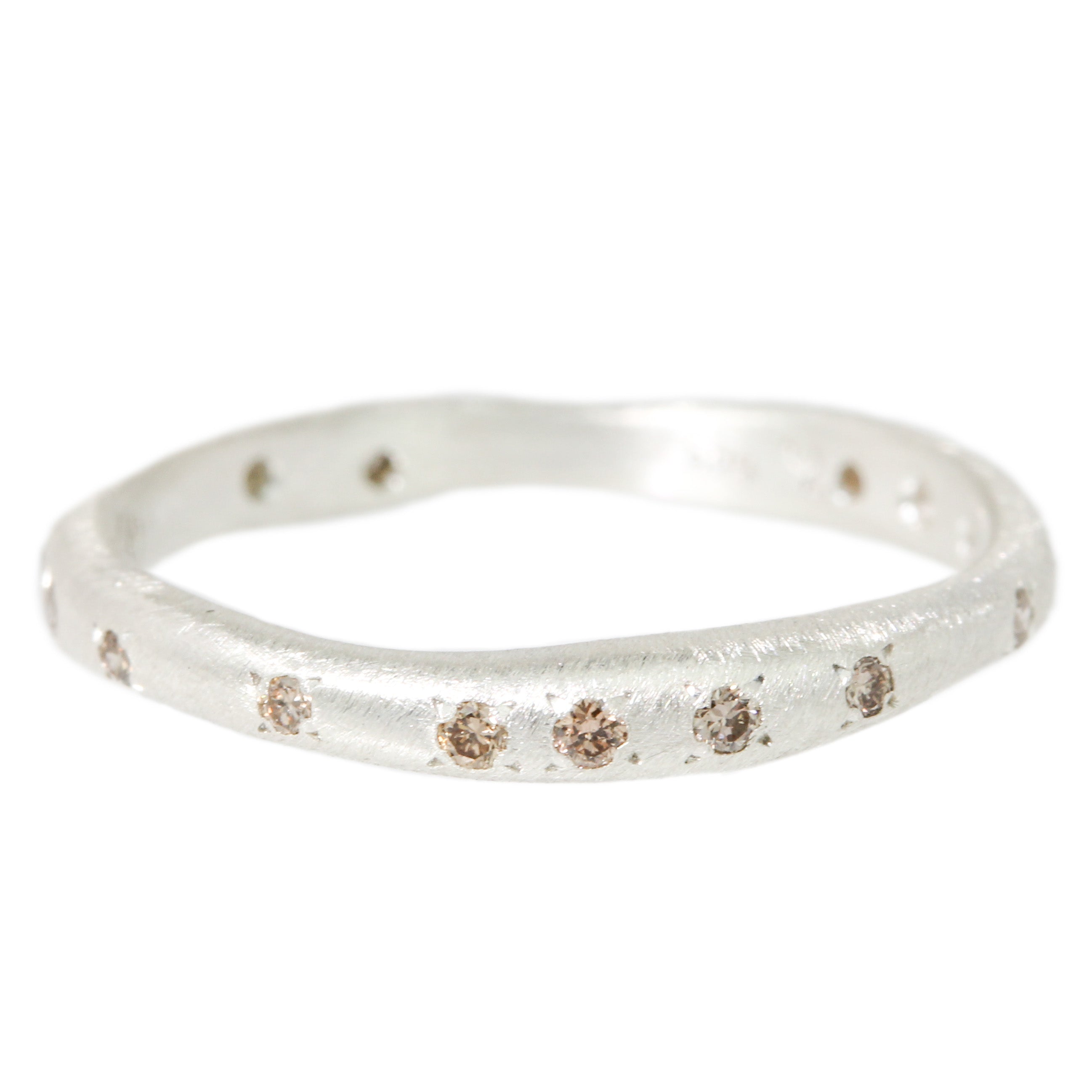 Silver Flow Diamond Ring #4