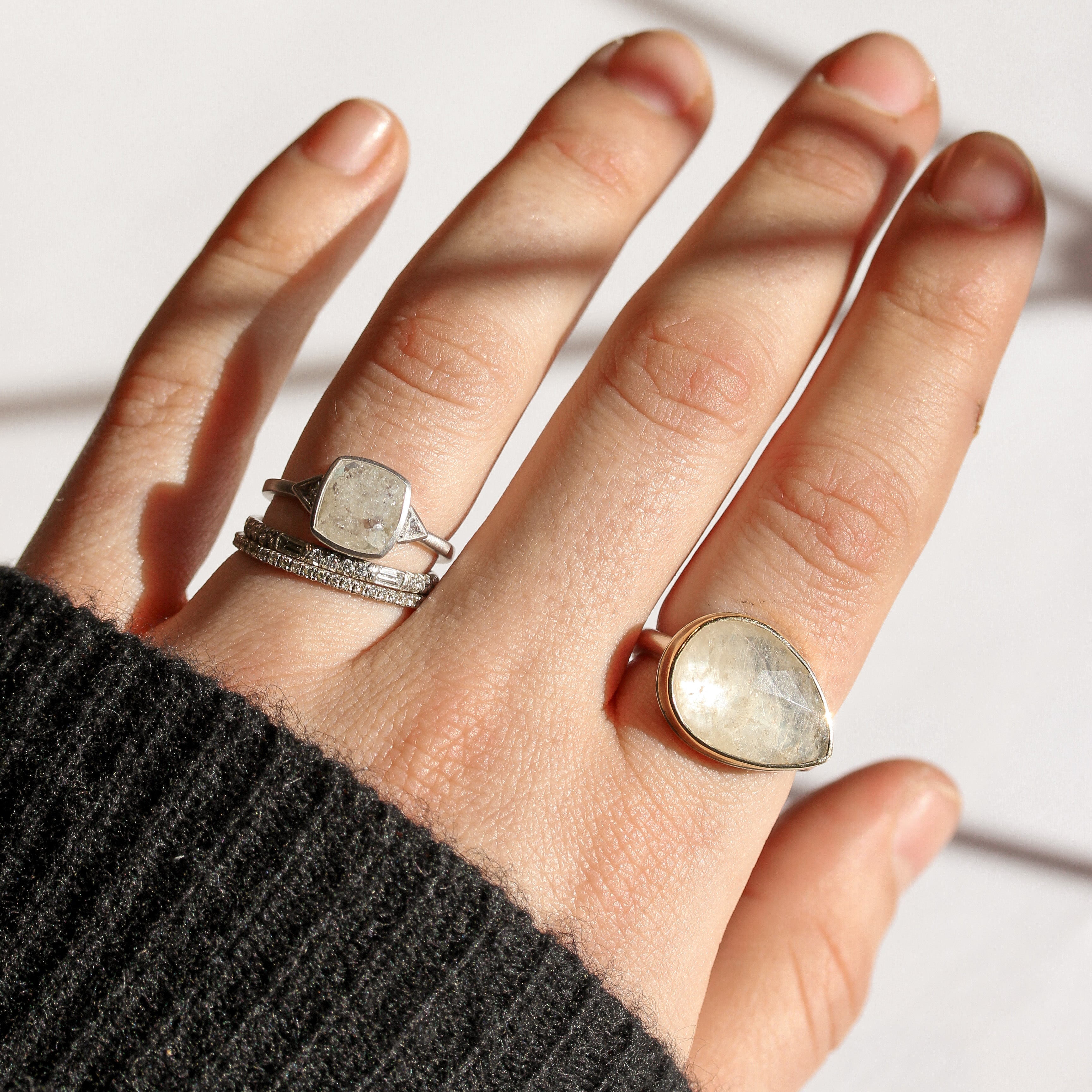 Trinity Rustic Diamond Ring