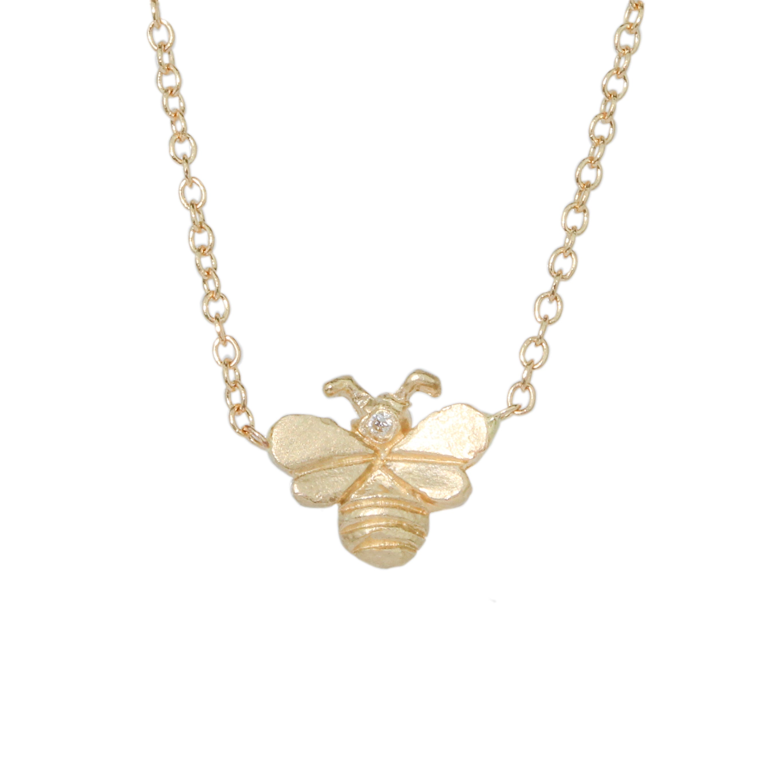 Tiny Bee Necklace