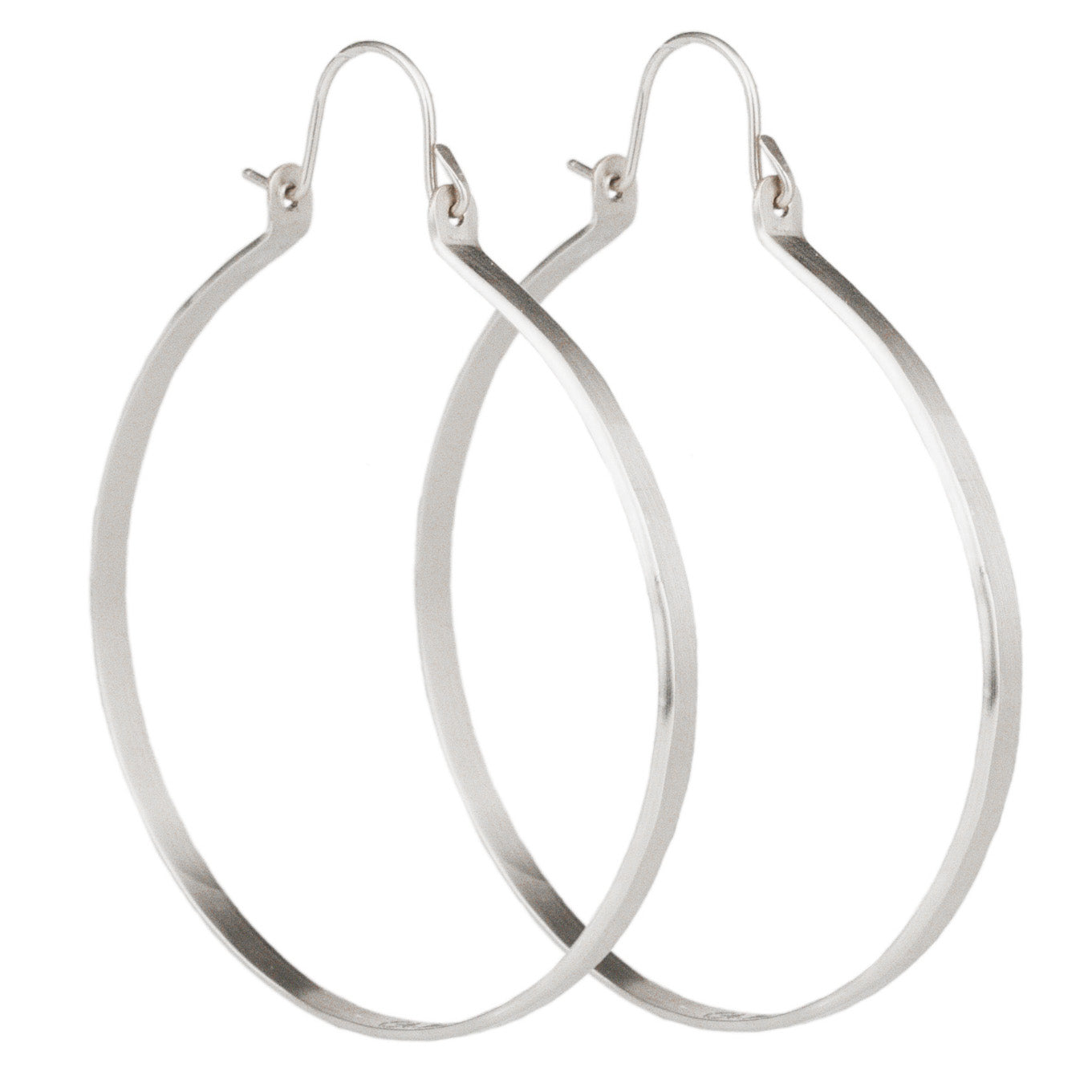 6” Sterling Silver Hoops-Glacier Lily