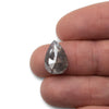 6.96ct | Salt &amp; Pepper Pear Shape Diamond-Modern Rustic Diamond