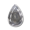 6.96ct | Salt &amp; Pepper Pear Shape Diamond-Modern Rustic Diamond