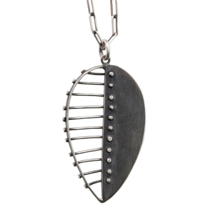 Rivet Leaf Necklace