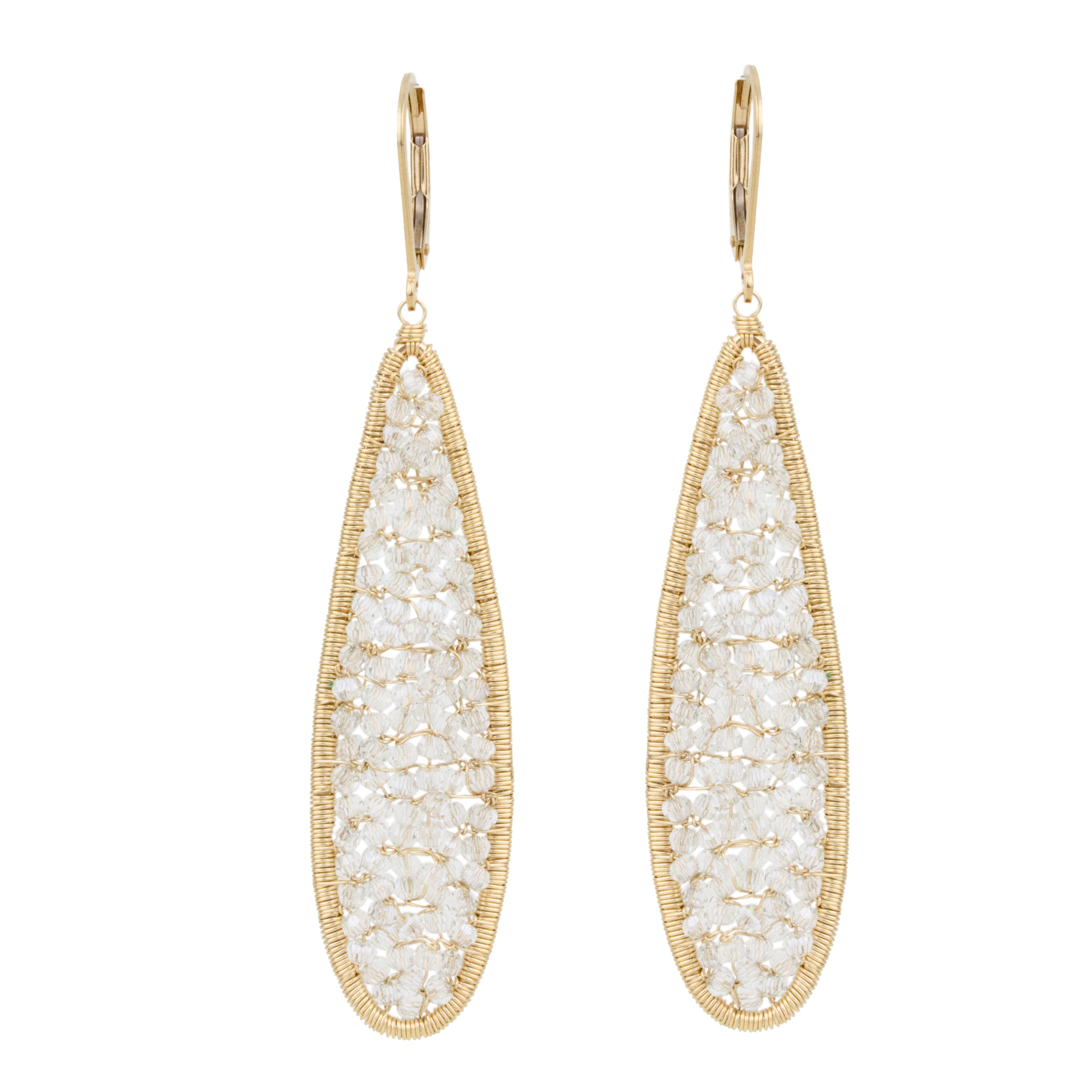 Long Teardrop Mosaic Earrings