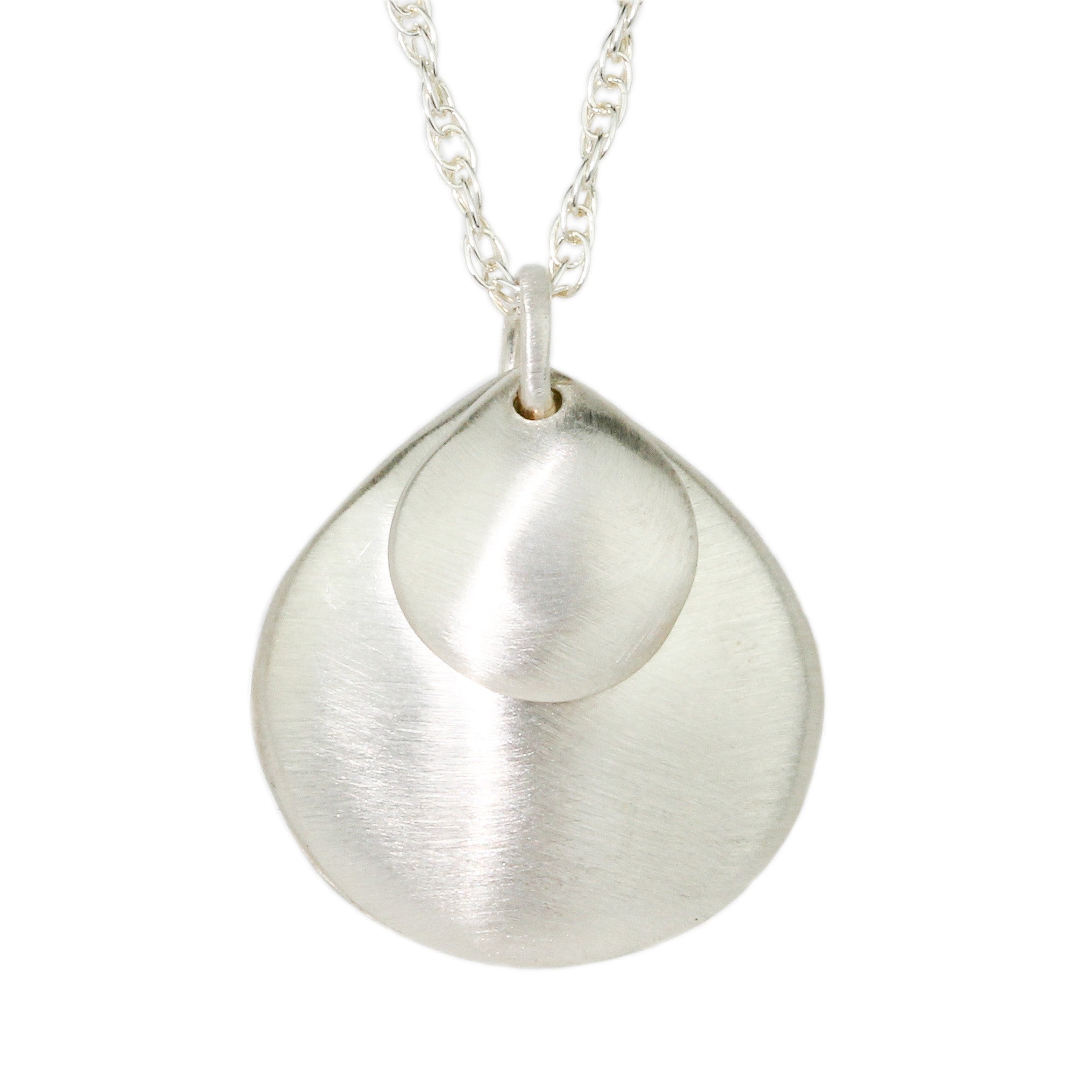 Double Flat Drop Necklace