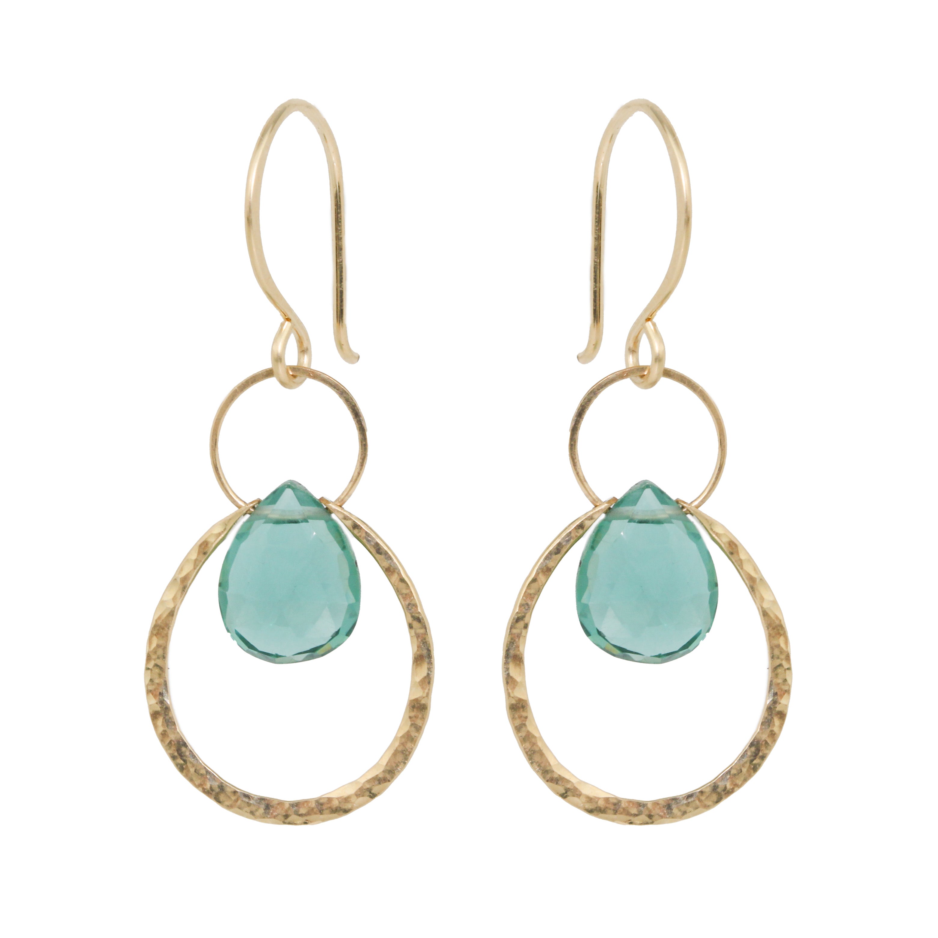 Ophelia Green Quartz Earrings