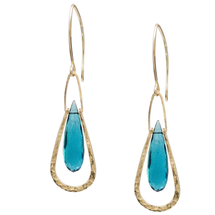 Dahlia Blue Quartz Earrings