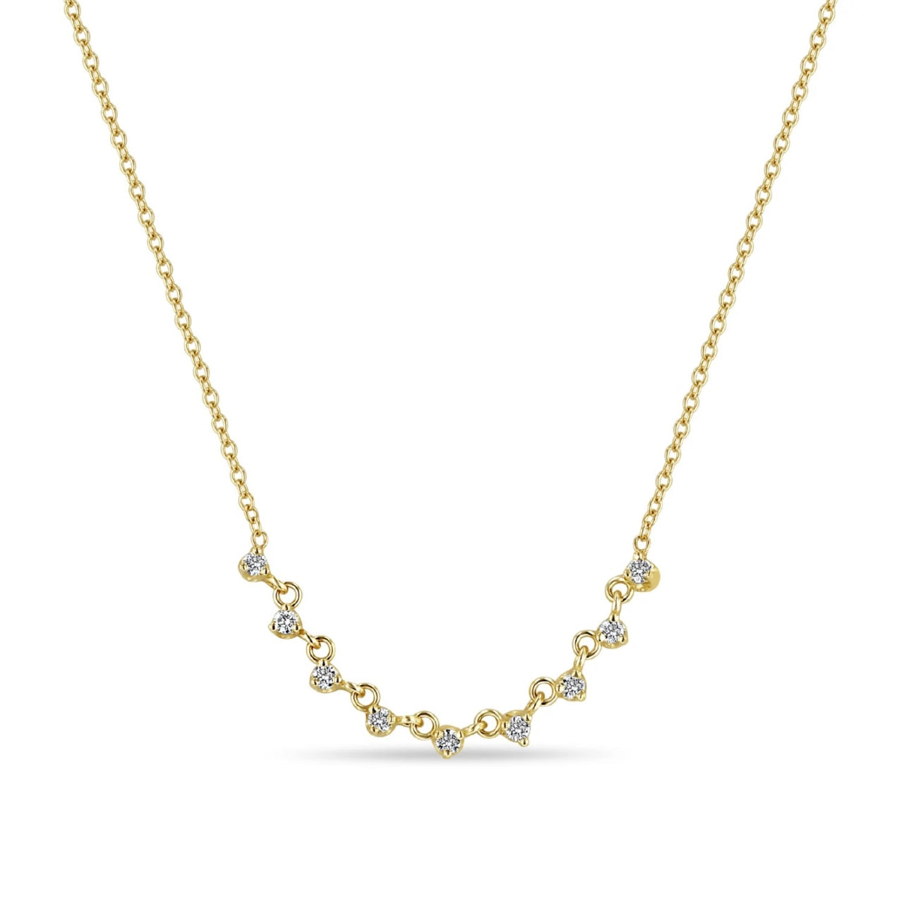 9 Link Diamond Necklace