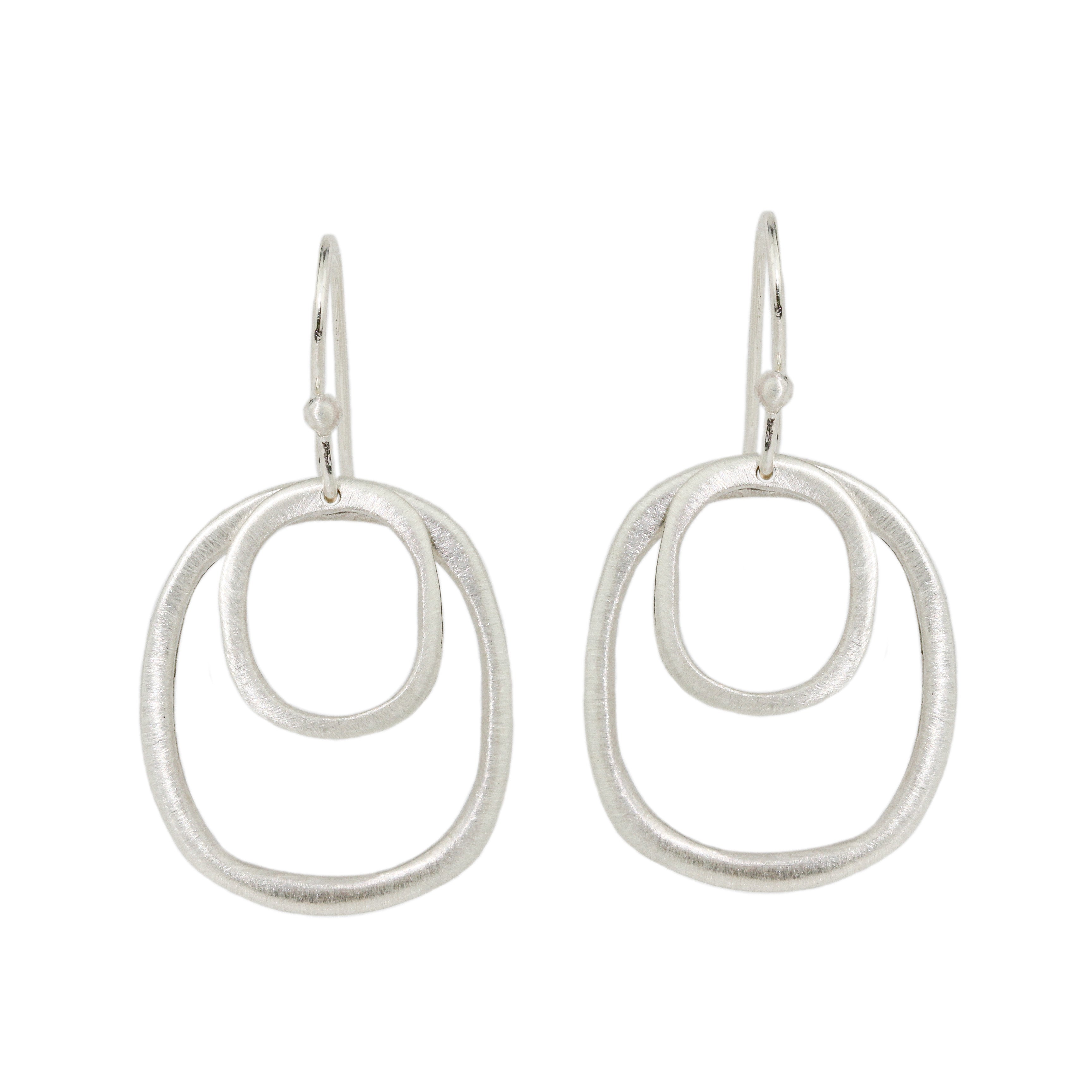 Double Organic Square Earrings