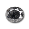 1.72ct | Salt &amp; Pepper Oval Shape Diamond-Modern Rustic Diamond