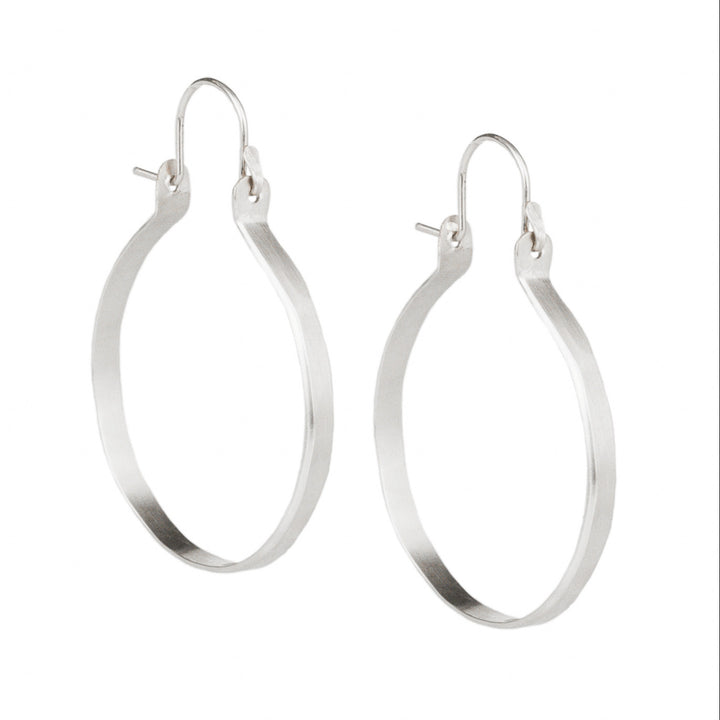 4” Sterling Silver Hoops