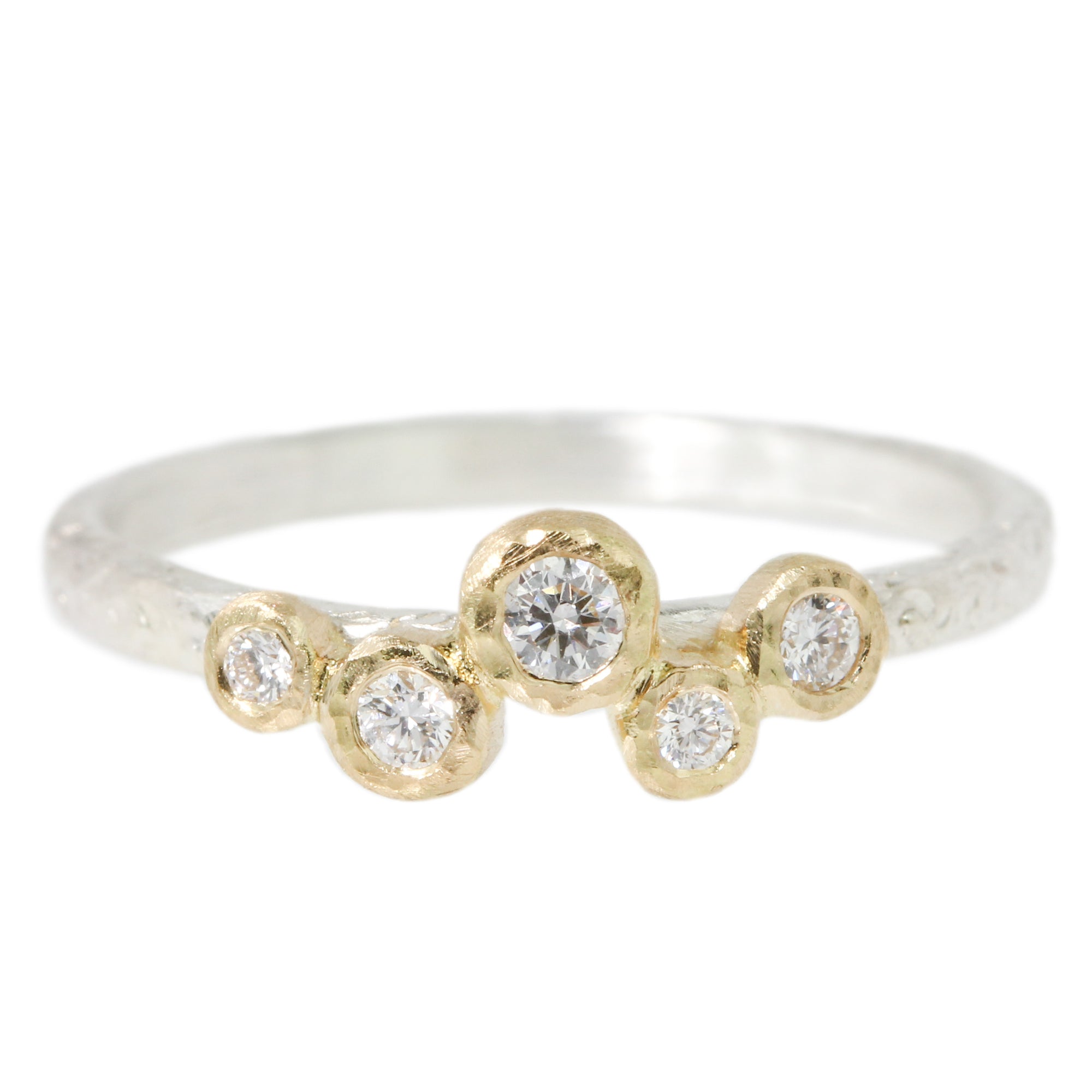 Five Bezel Diamond Ring