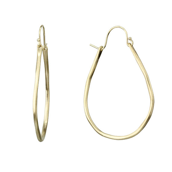 Small Gold Anjou Hoops