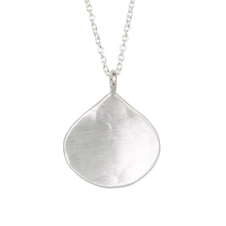 Small Hammered Teardrop Necklace
