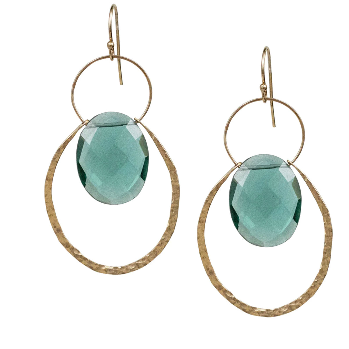 Cali Green Quartz Earrings Chemistry Jewelry