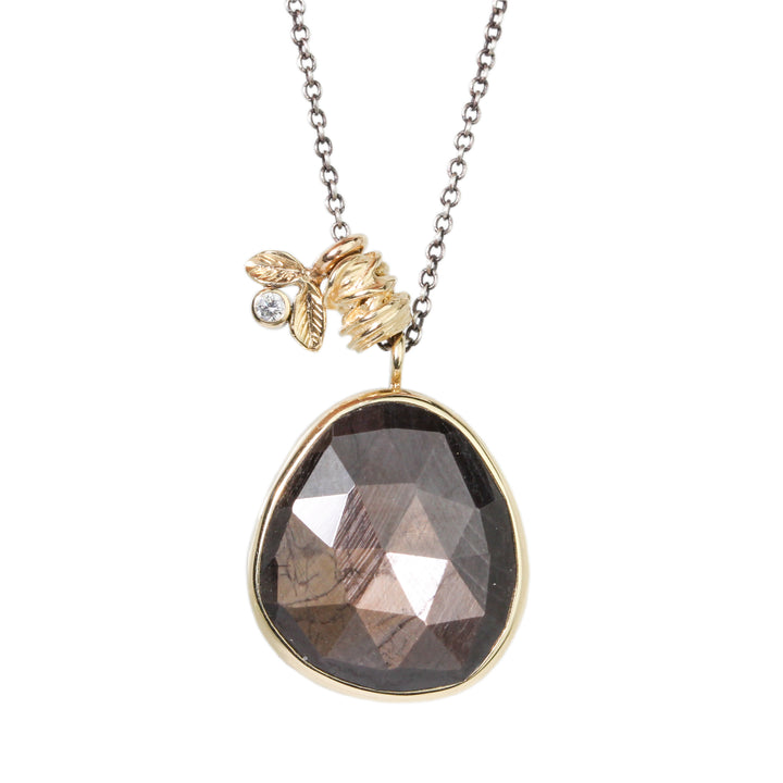 Brown Sapphire Necklace