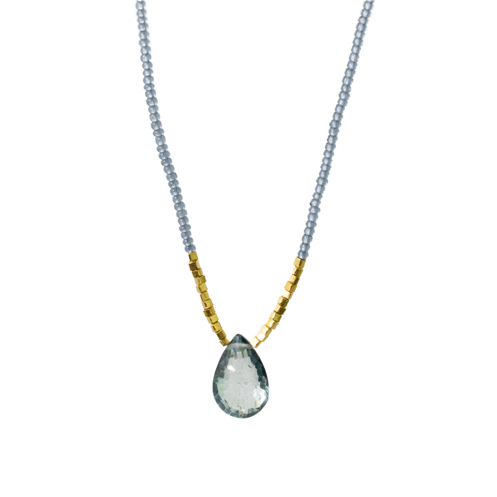 Blue Quartz Drop Necklace