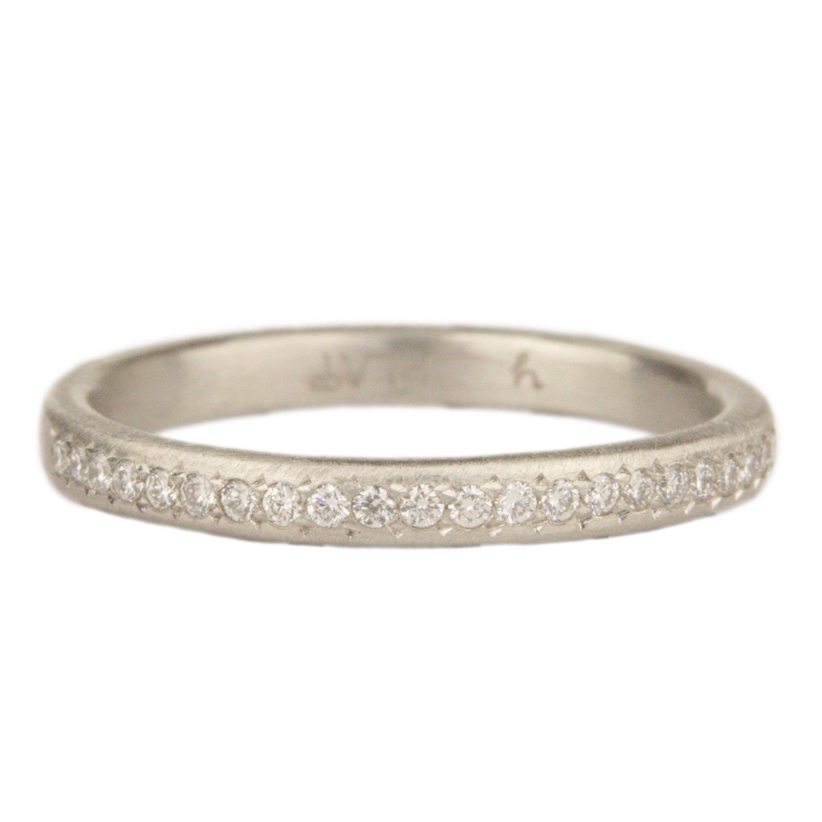 2.3mm Pave Diamond Band