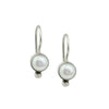 Simple Pearl Drop Earrings with Granulation
