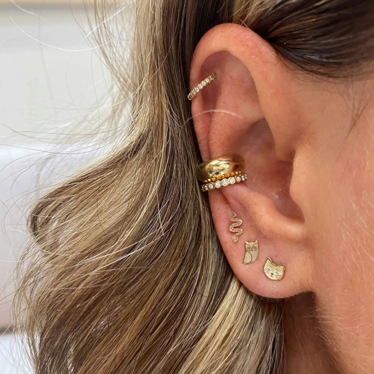 Itty Bitty Snake Stud