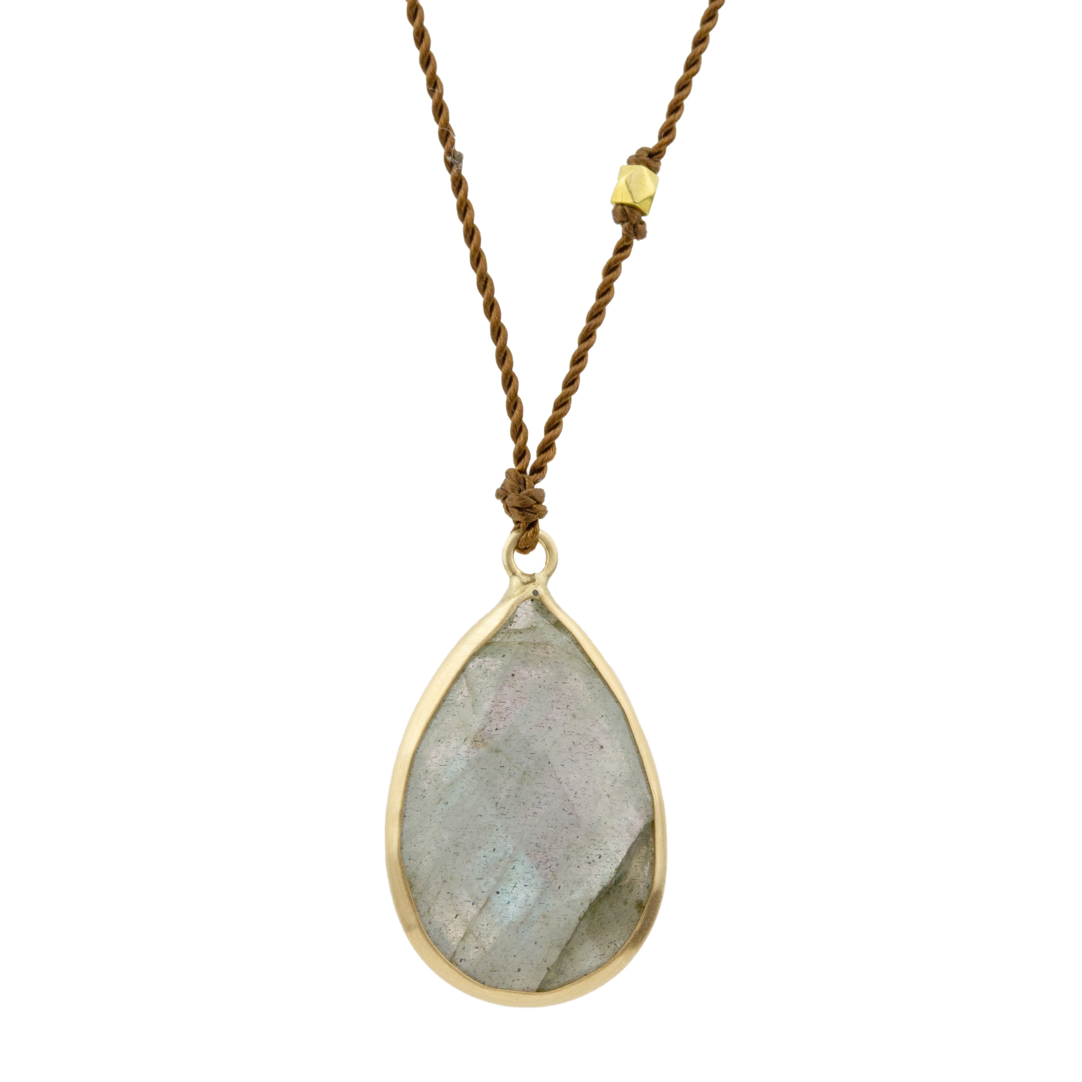 Teardrop Labradorite Necklace