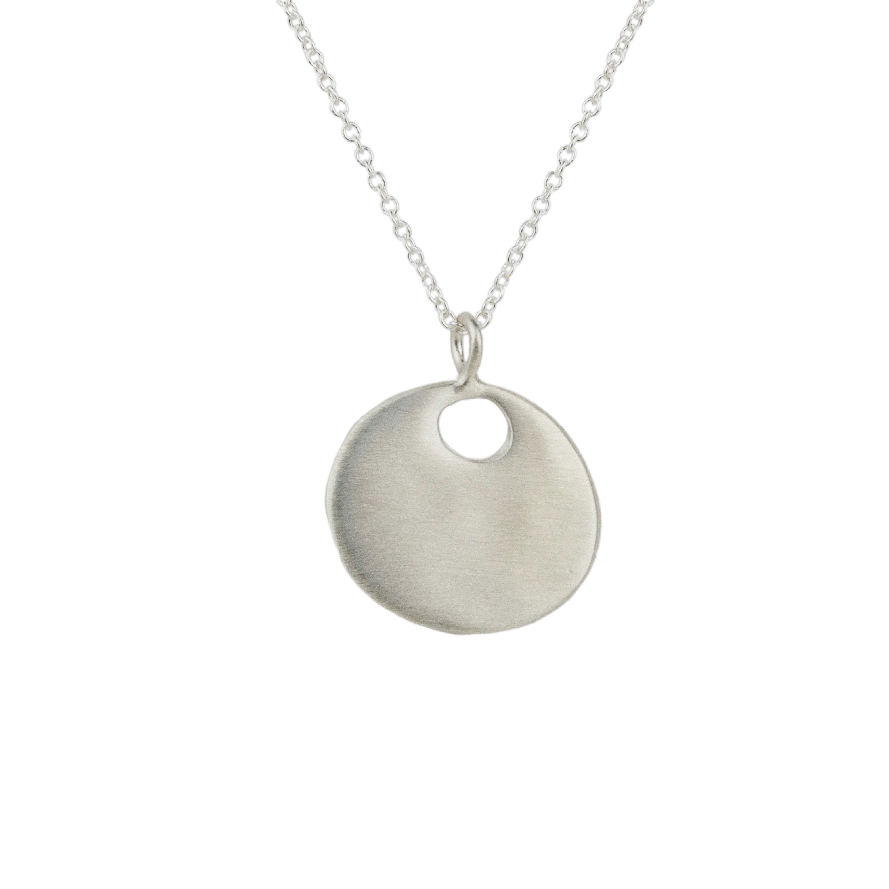 Small Thick Open Circle Necklace