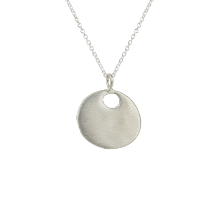 Small Thick Open Circle Necklace