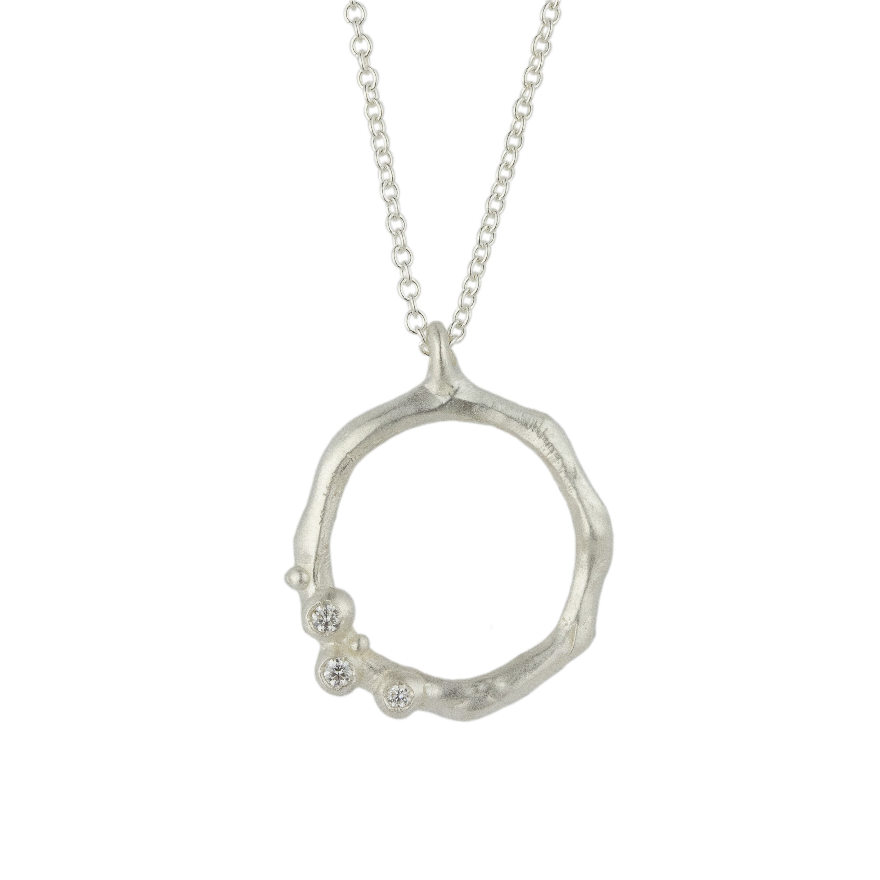 Encrusted Round Branch Necklace