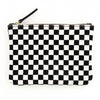 Checkered Cowhide Pouch