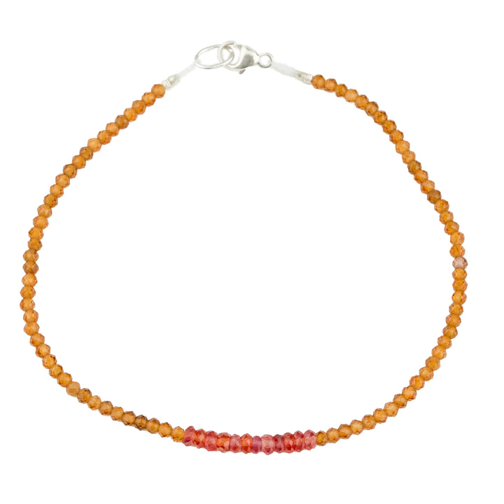 Hessonite Garnet + Orange Sapphire Bracelet