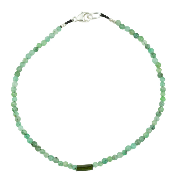 Emerald + Tourmaline Bracelet