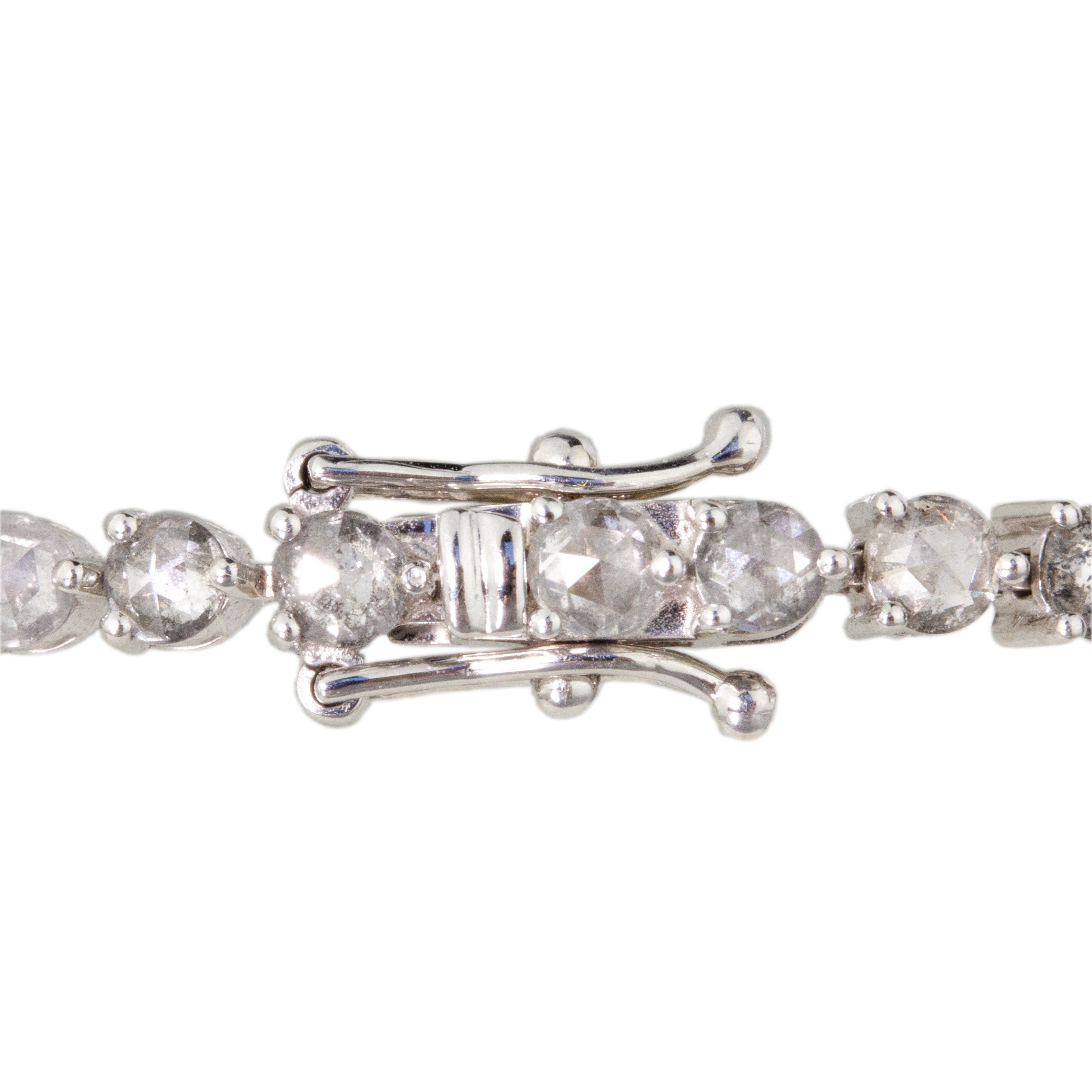 Salt + Pepper Diamond Tennis Bracelet Chemistry Jewelry